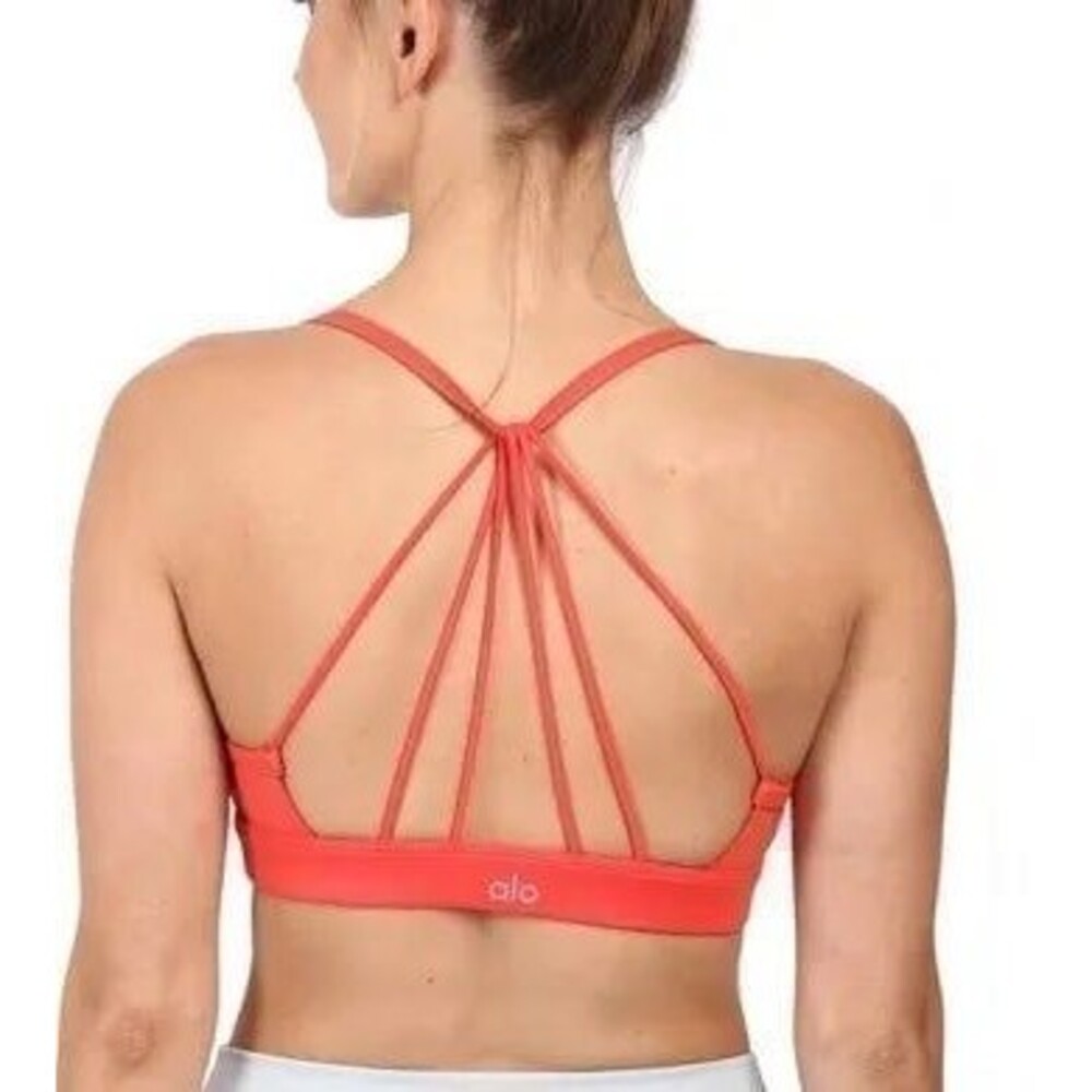 Alo Yoga strappy Glossy sports bra